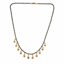 Urthn American Diamond Floral Charms Trendy Mangalsutra For Women (Pack of 3)