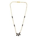 Urthn  Classic Gold-Plated Mangalsutra with Sparkling Crystal Charms (Set of 3)