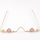 Urthn Pota Stone Luxury Inspired Facelets Jewellery Bridal Face Frame (Assorted Color) (Pack Of 3)