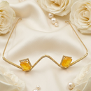 Urthn Austrian Stone Luxury Inspired Facelets Jewellery Bridal Face Frame (Assorted Color) (Pack Of 3)