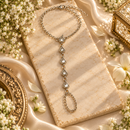 Urthn Bohemian Style Chin Anklet with Connected Toe Ring for Women Trendy Foot Jewellery
