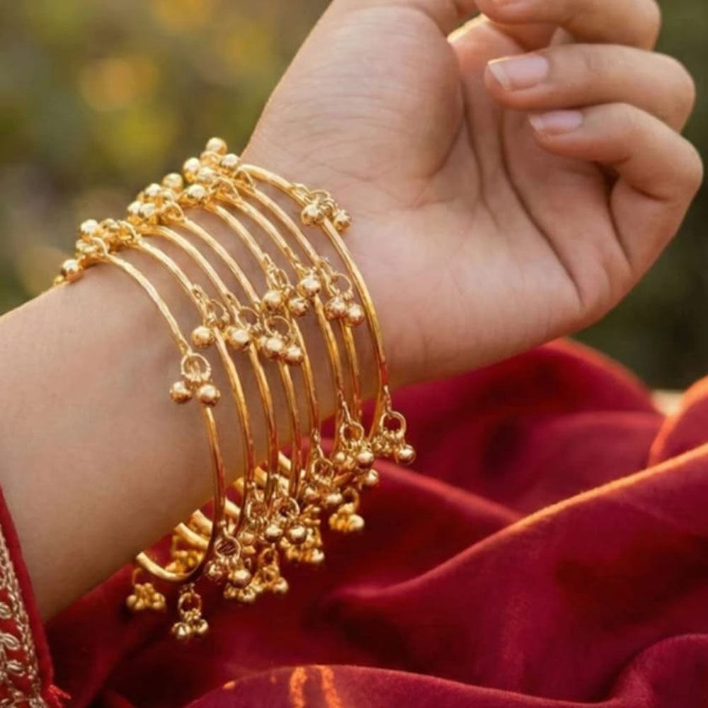 Naitika Arts Fancy Pearl Bangles Set
