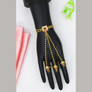 Mahavir Gold Plated Austrian Stone Hand Harness