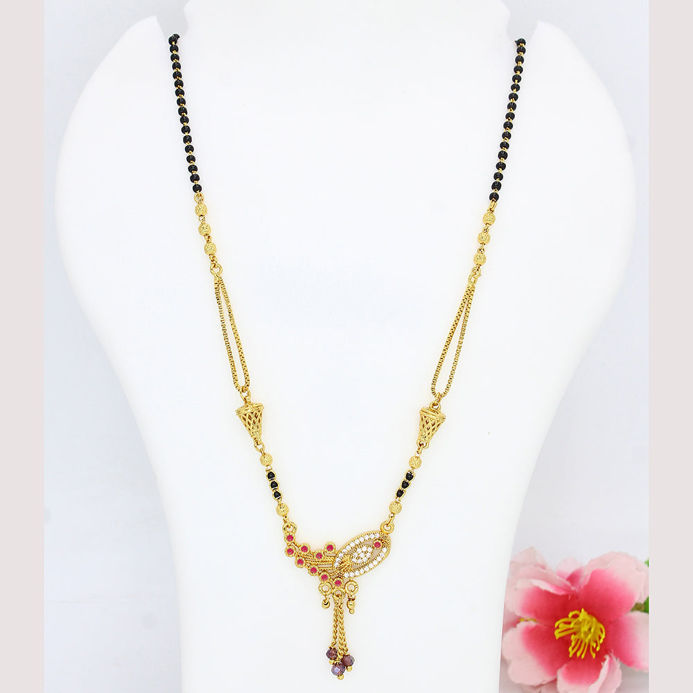 Mahavir Gold Plated Mangalsutra (Assorted Design)