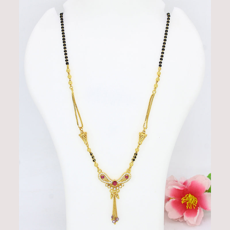 Mahavir Gold Plated Mangalsutra (Assorted Design)