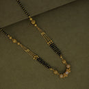 Mahavir Stylish Austrian Stone Pearl And Black Beads Mangalsutra