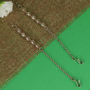 Saloni Fashion Jewellery Traditional Superb Long Chain Gold Plated Pearl Guchha Combo Set of 2 Ear-Chain(Kaanchain) For Women