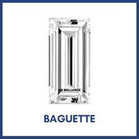 Golay Buchel Baguette Prince Cut  Shape Cubic Zirconia Stone (2.5x1.5mm to 10x8mm)