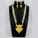 Mahavir Gold Plated Pearls Necklace Set