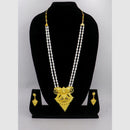Mahavir Traditional Gold Forming Look Pearl Long Necklace Set (Pack of 6)