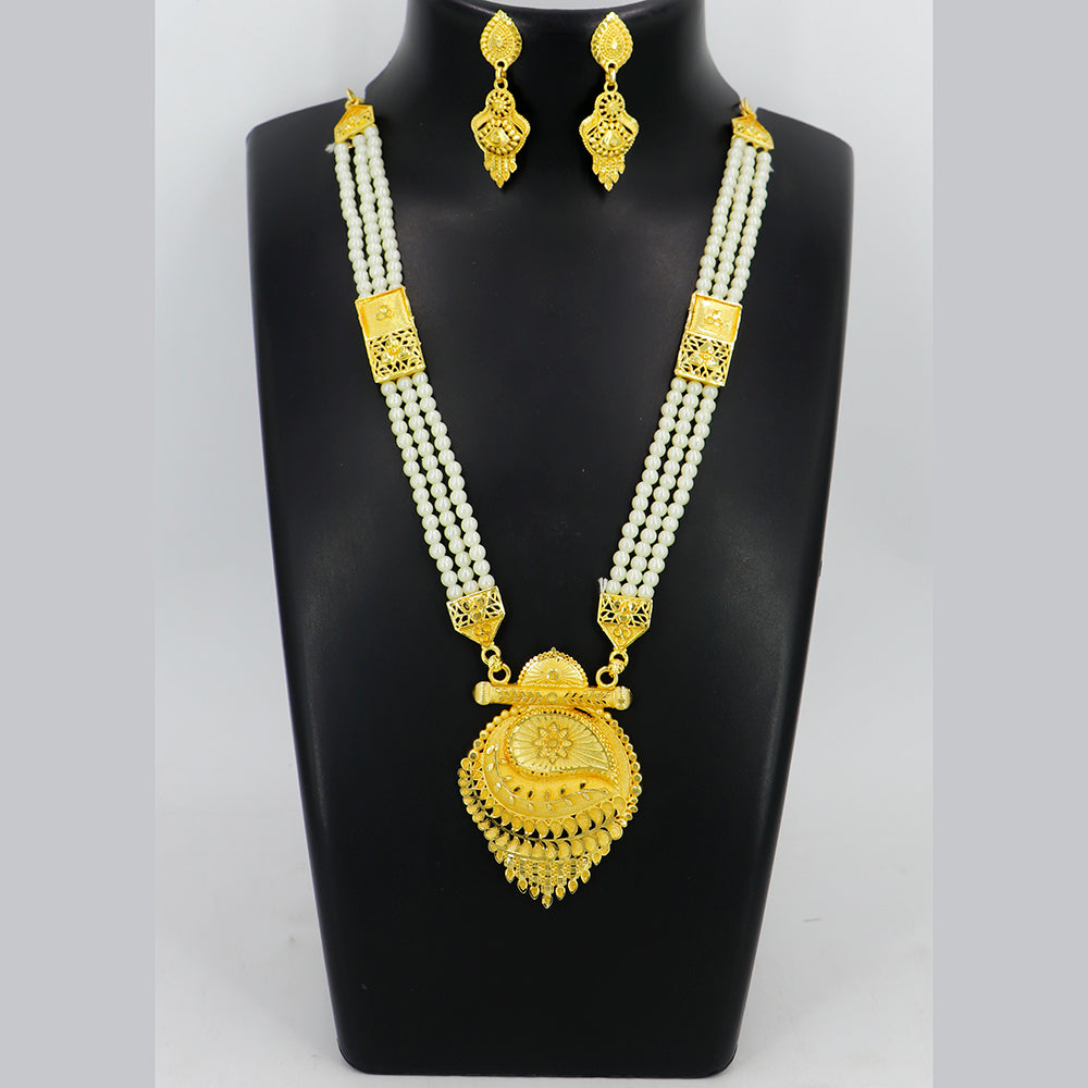 Mahavir Dye Gold  Plated Necklace Set