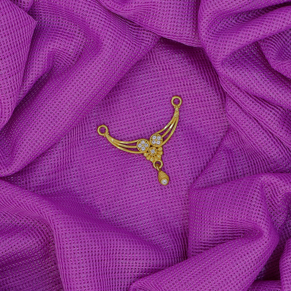 Mahavir Stylish DYE Gold Plated Austrian Stone Pendant for Women