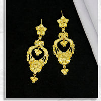 Mahavir Gold Plated Dangler Earrings