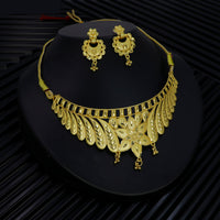 Mahavir Traditional Gold Forming Look Choker Jewellery Set