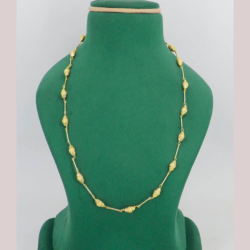 Mahavir Dye Gold Plated Chain