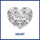 Golay Buchel Heart Shape Cubic Zirconia Stone (3mm to 8mm)