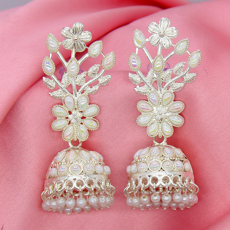 Mahavir Floral Jhumki Earrings