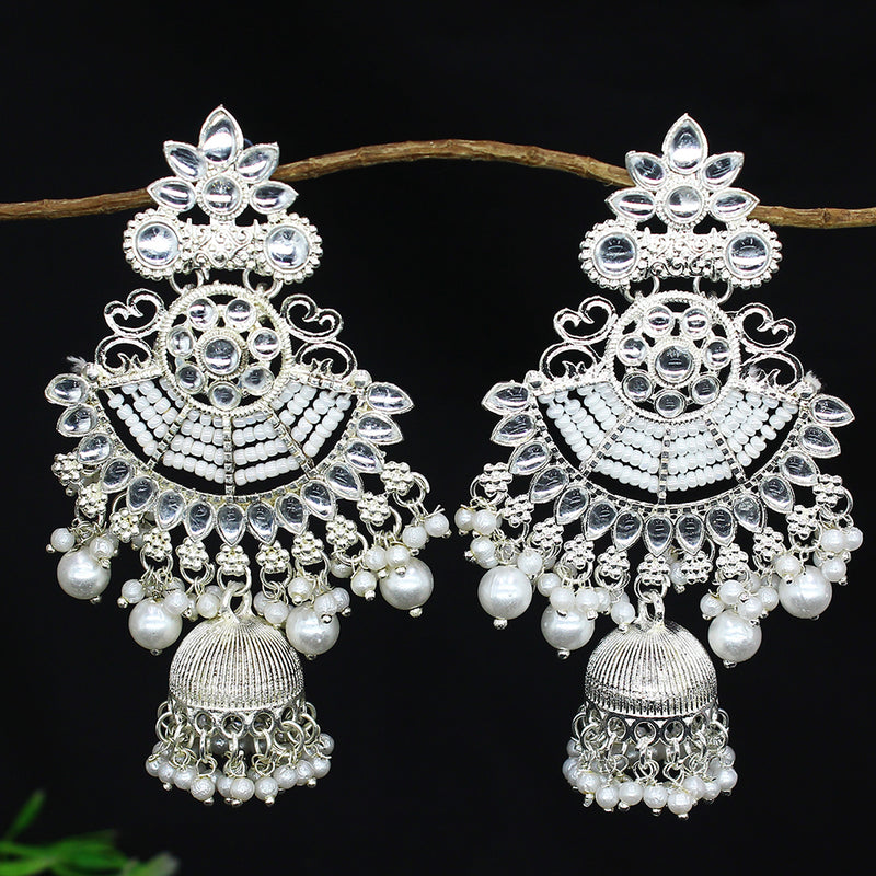 Mahavir Oxidised Plated Dangler Earrings