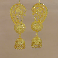Mahavir DYE Gold Plated Premium Earcuff Jhumki Earrings