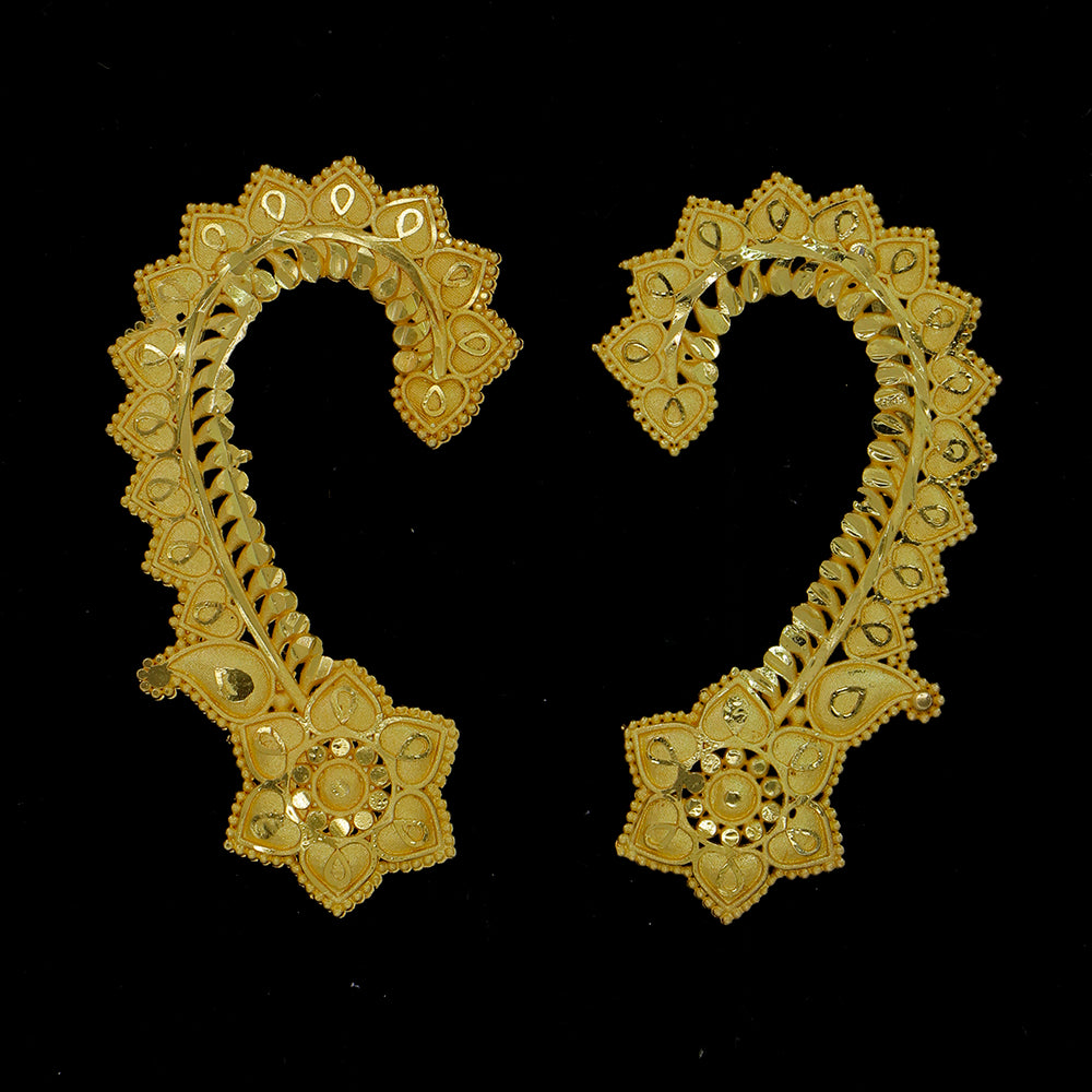 Mahavir DYE Gold Plated Premium Earcuff Earrings (Pack of 6)