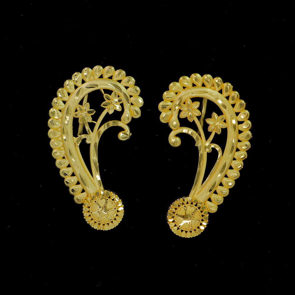 Mahavir DYE Gold Plated Premium Earcuff Earrings (Pack of 6)
