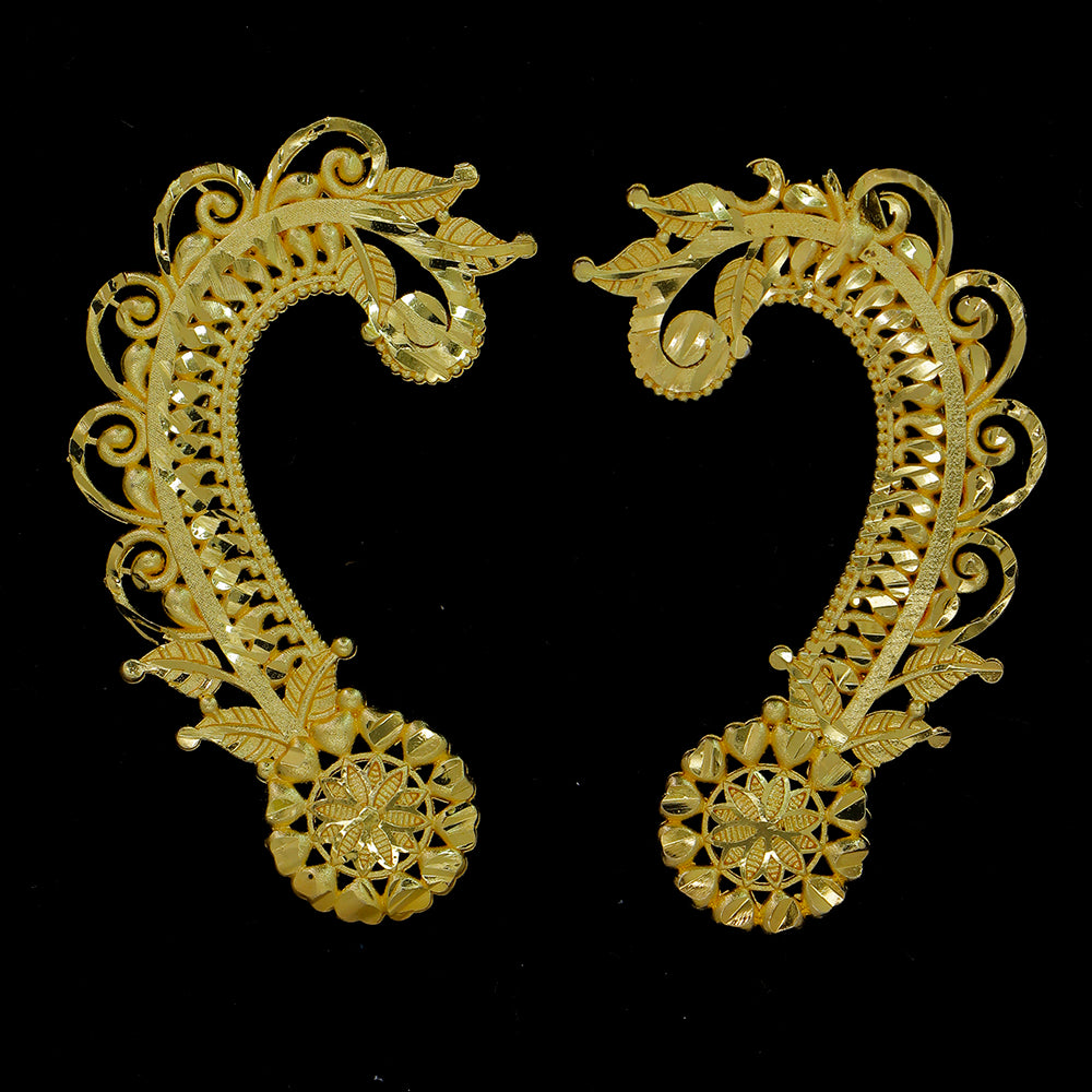 Mahavir DYE Gold Plated Premium Earcuff Earrings (Pack of 6)