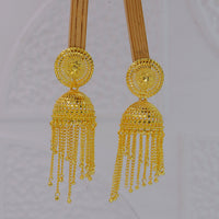 Mahavir DIY Gold Plated Traditional Jhumki Earrings (Pack of 12)