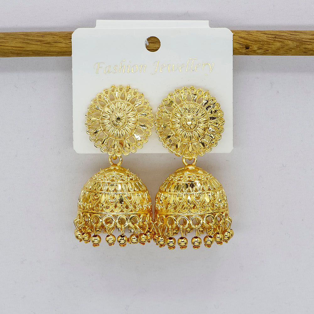 Mahavir DIY Gold Plated Traditional Jhumki Earrings (Pack of 24)