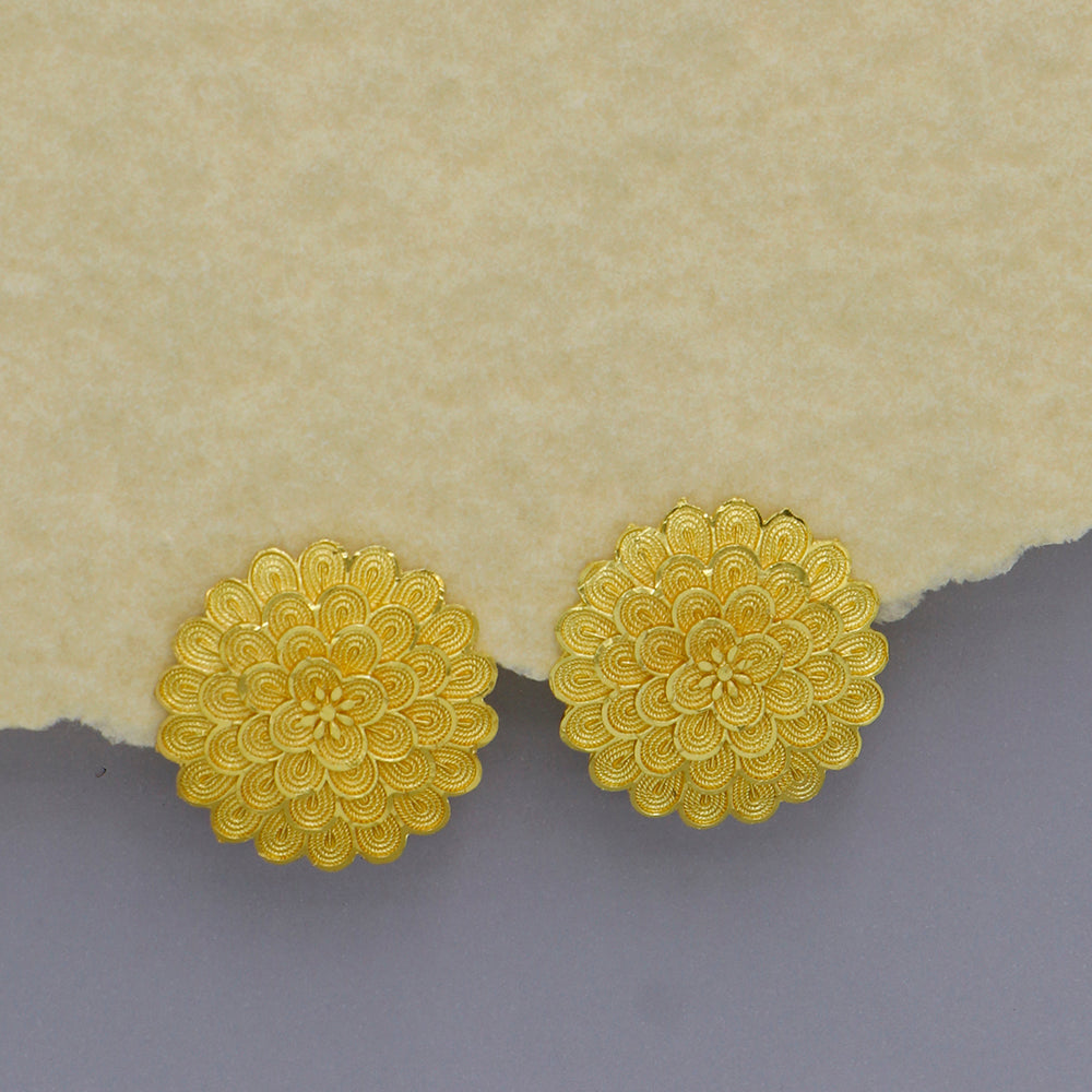 Mahavir Dye Gold Studs Earrings (Pack of 6)