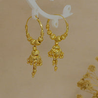 Mahavir DYE Gold Plated Premium Jhumki Earrings
