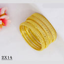 Mahavir Elegant Gold Plated Traditional Bangles Set