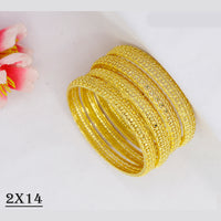 Mahavir Elegant Gold Plated Traditional Bangles Set