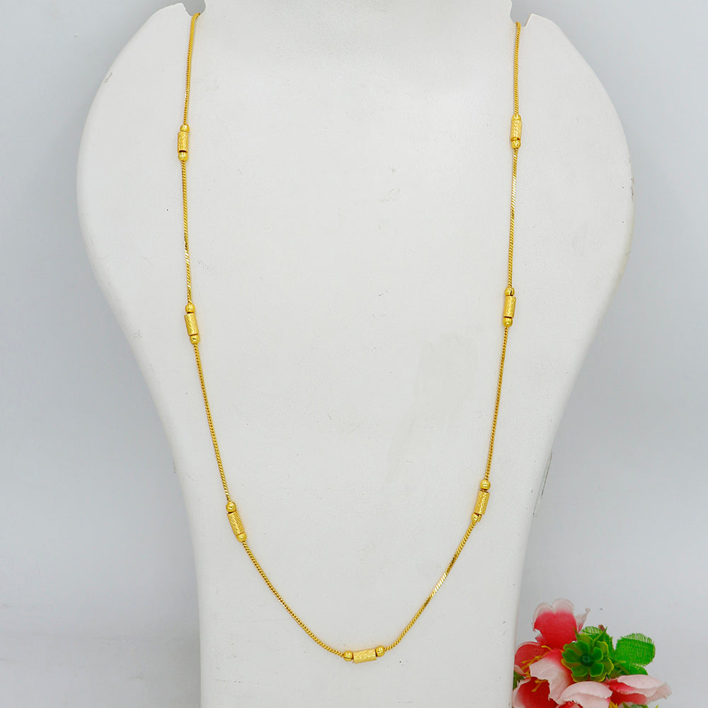 Mahavir Gold Plated Chain