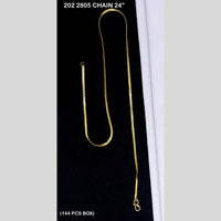 Mahavir Gold Plated Chain