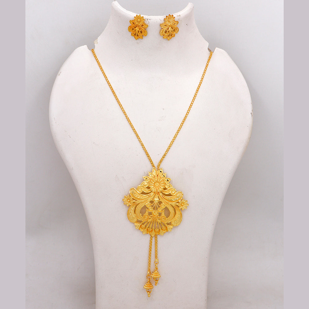 Mahavir Traditional Gold Forming  Necklace Set (Pack of 6)