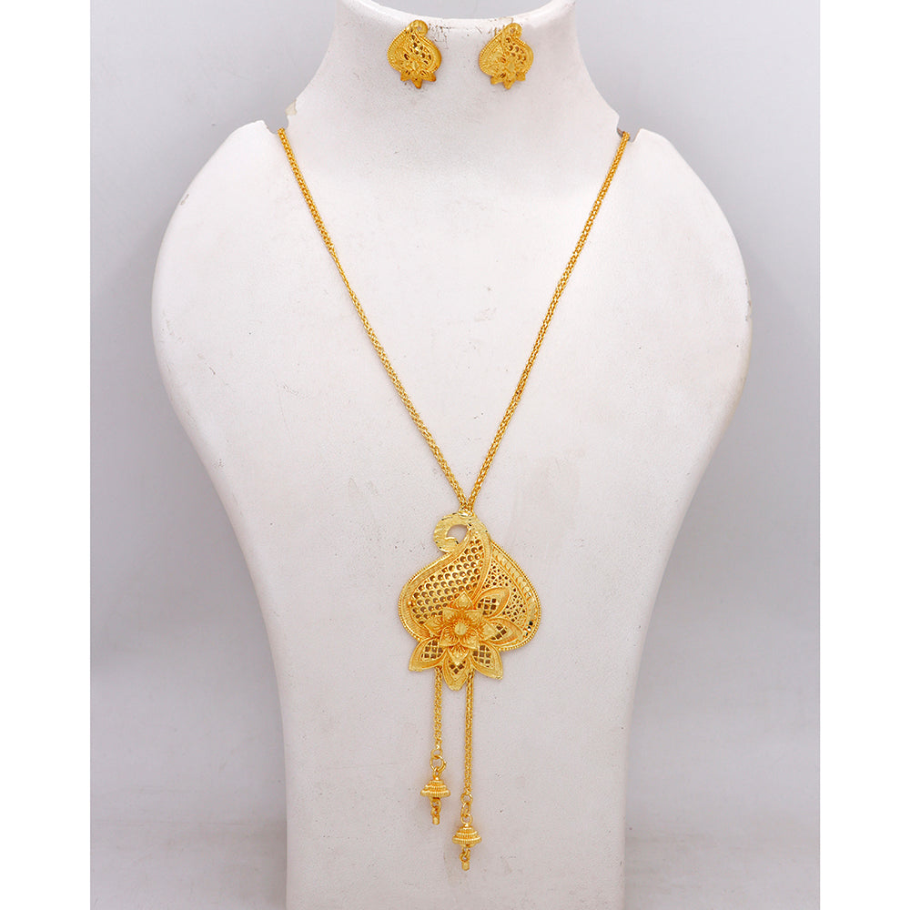 Mahavir Traditional Gold Forming Necklace Set  (Pack of 12)
