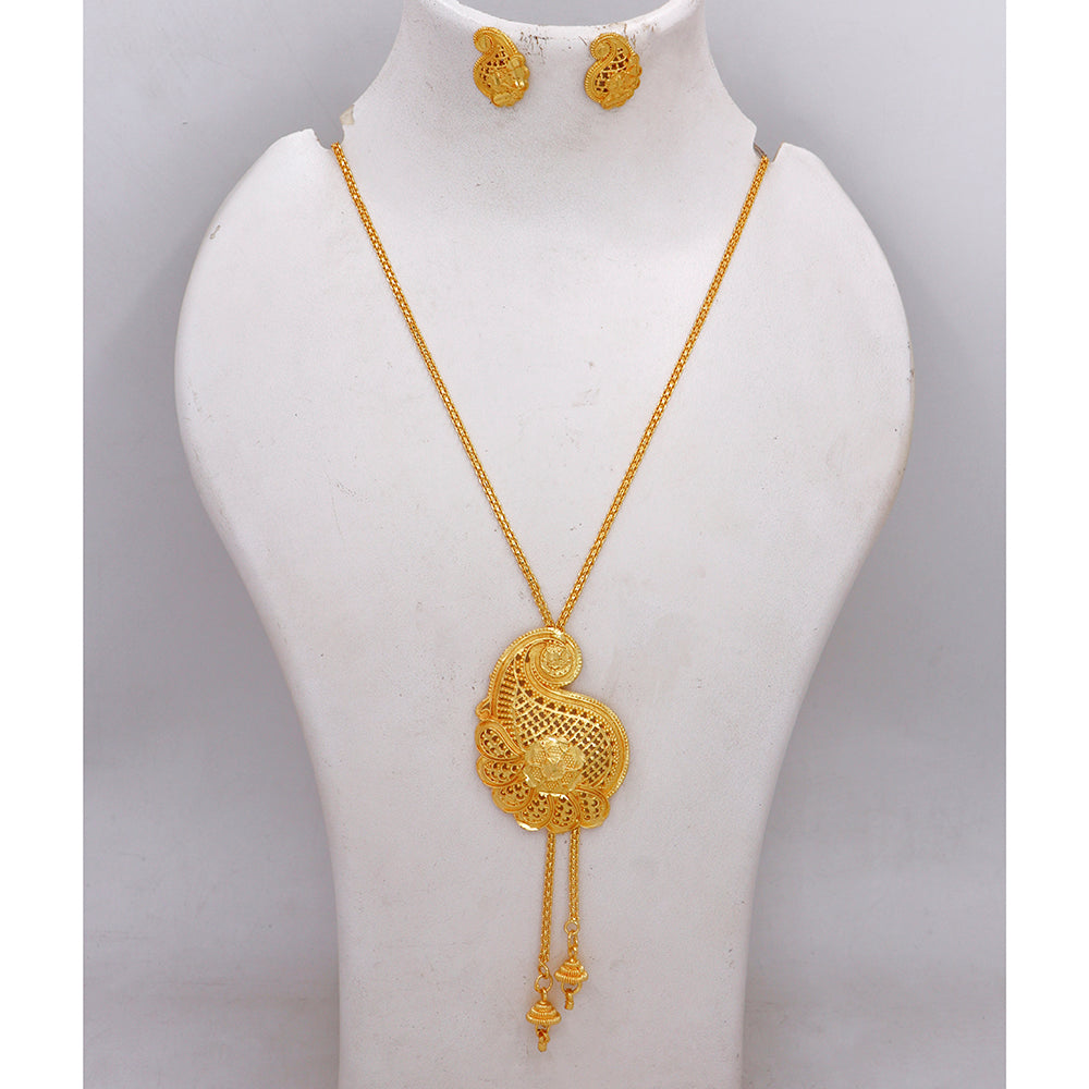 Mahavir Traditional Gold Forming Necklace Set  (Pack of 12)