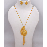 Mahavir Traditional Gold Forming Necklace Set 