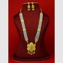 Mahavir Traditional Gold Forming Look Pearl Long Necklace Set (Pack of 6)
