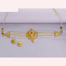 Mahavir Classic Forming Look Pearl Choker Necklace Set