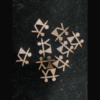 Mahavir Gold Plated Sparkling Austrian Stones Charm
