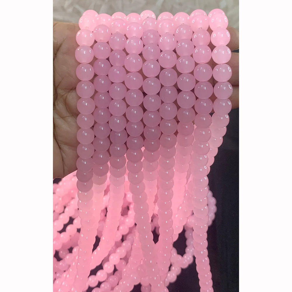 Mahavir Glossy Round Beads DIY Jewelry Craft