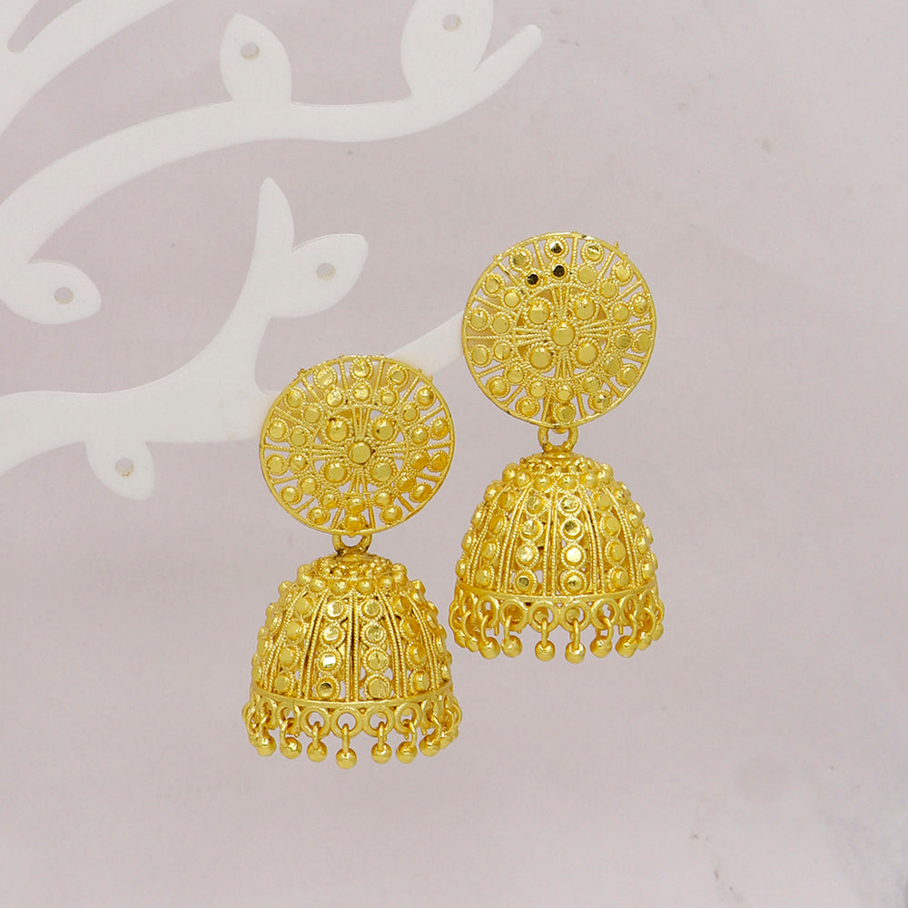 Mahavir DIY Gold Plated Traditional Jhumki Earrings (Pack of 24)