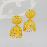 Mahavir Forming Look Wear Jhumki Mahavir DYE Gold Plated Premium Pearl Jhumki Earrings (Pack of 6) 