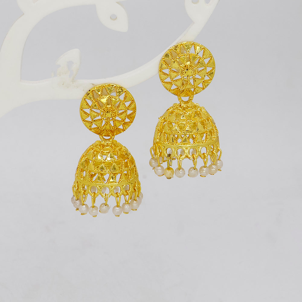 Mahavir DIY Gold Plated Traditional Jhumki Earrings (Pack of 24)