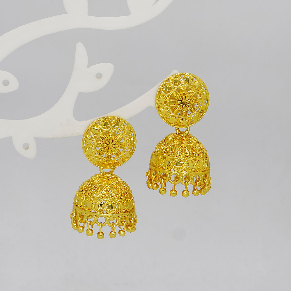 Mahavir DIY Gold Plated Traditional Jhumki Earrings (Pack of 24)