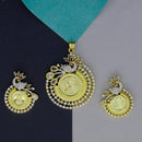 Mahavir Dye Gold Plated Designer Pendant Set (Pack of 6)