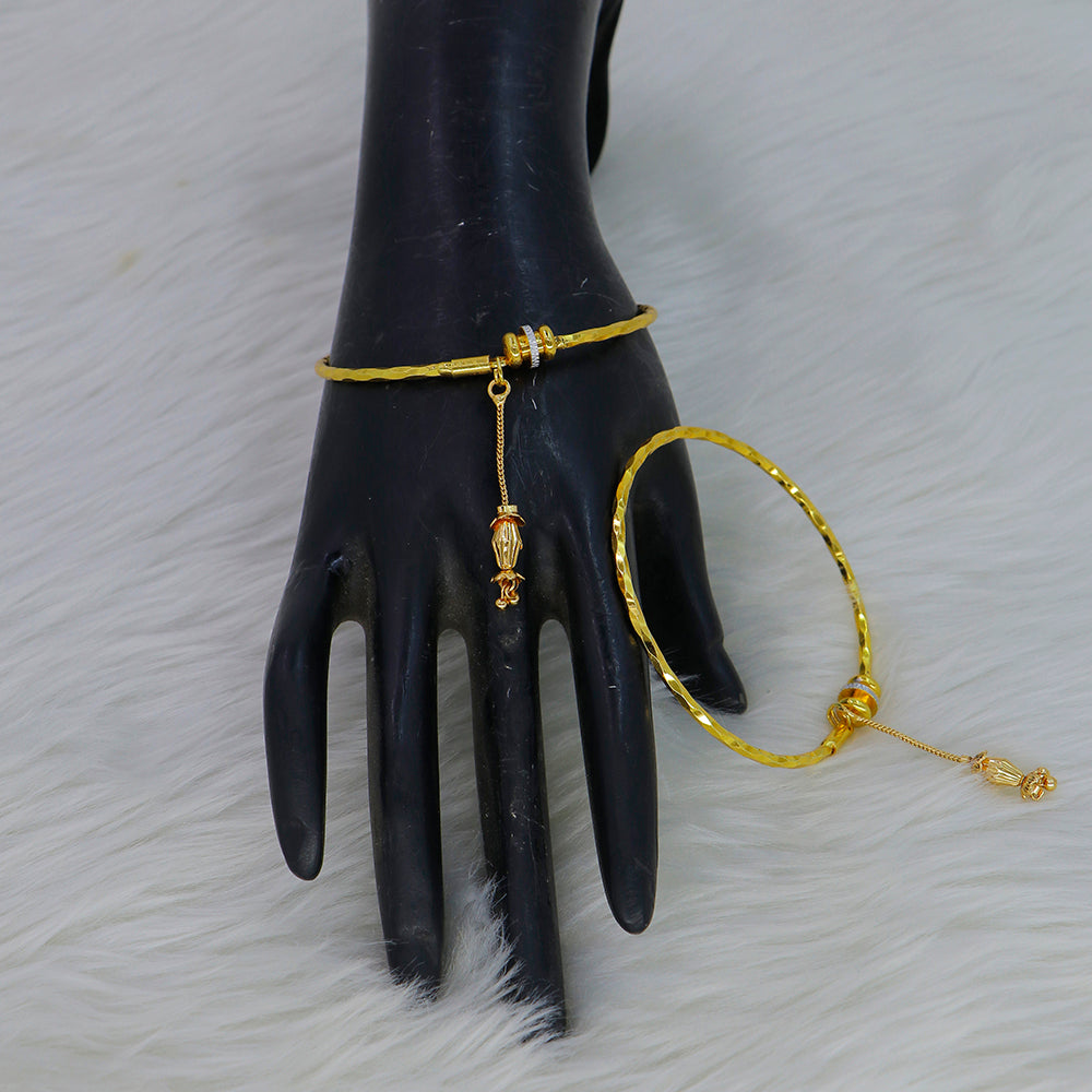 Mahavir Dye Gold Plated Designer Bangles Set