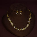 Mahavir Gold Plated Beautiful Austrian Stone Necklace Set 