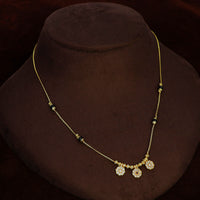 Mahavir Gold Plated Beautiful Austrian Stone Necklace